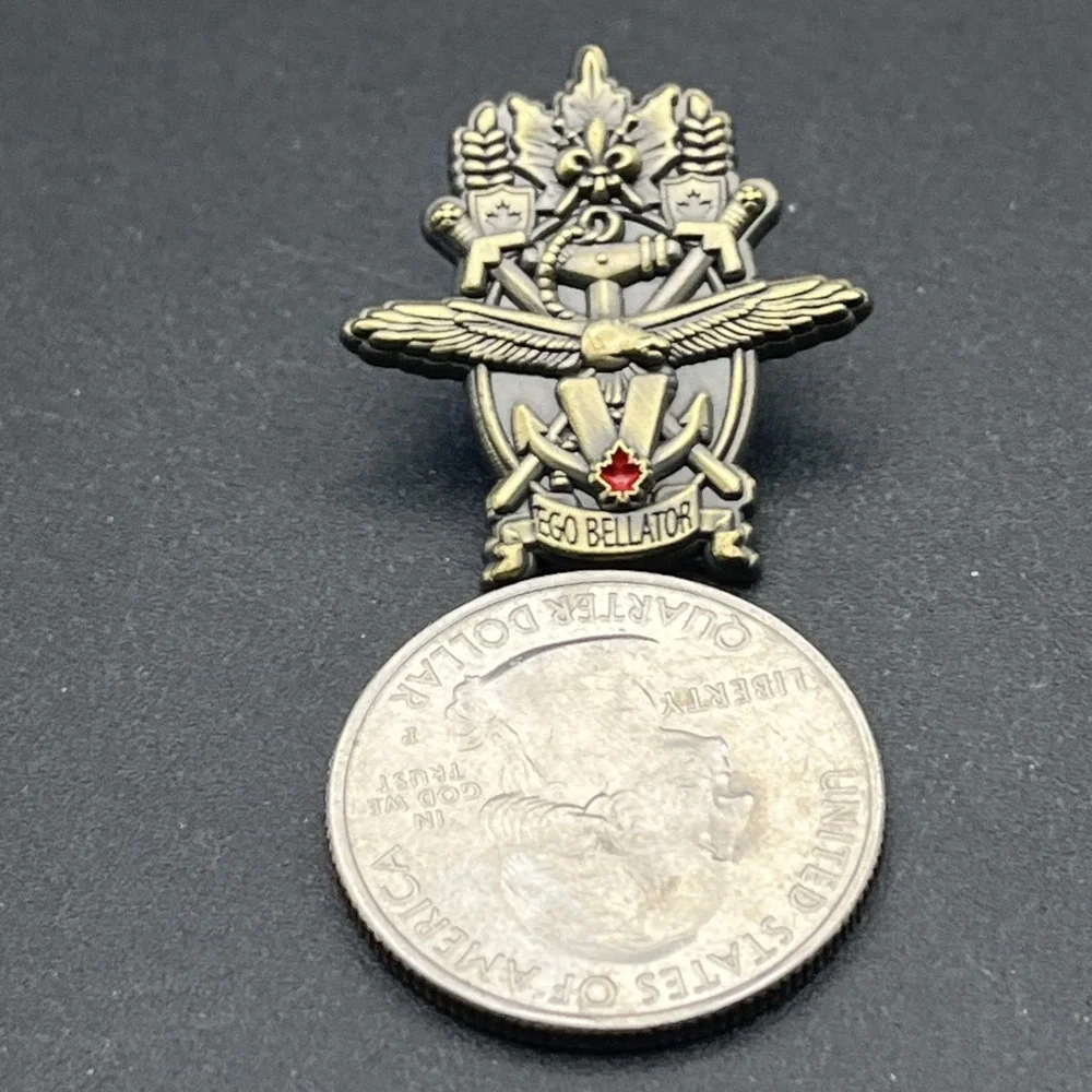 Canada Canadian Military Ego Bellator I Am A Warrior Lapel Hat‎ Pin